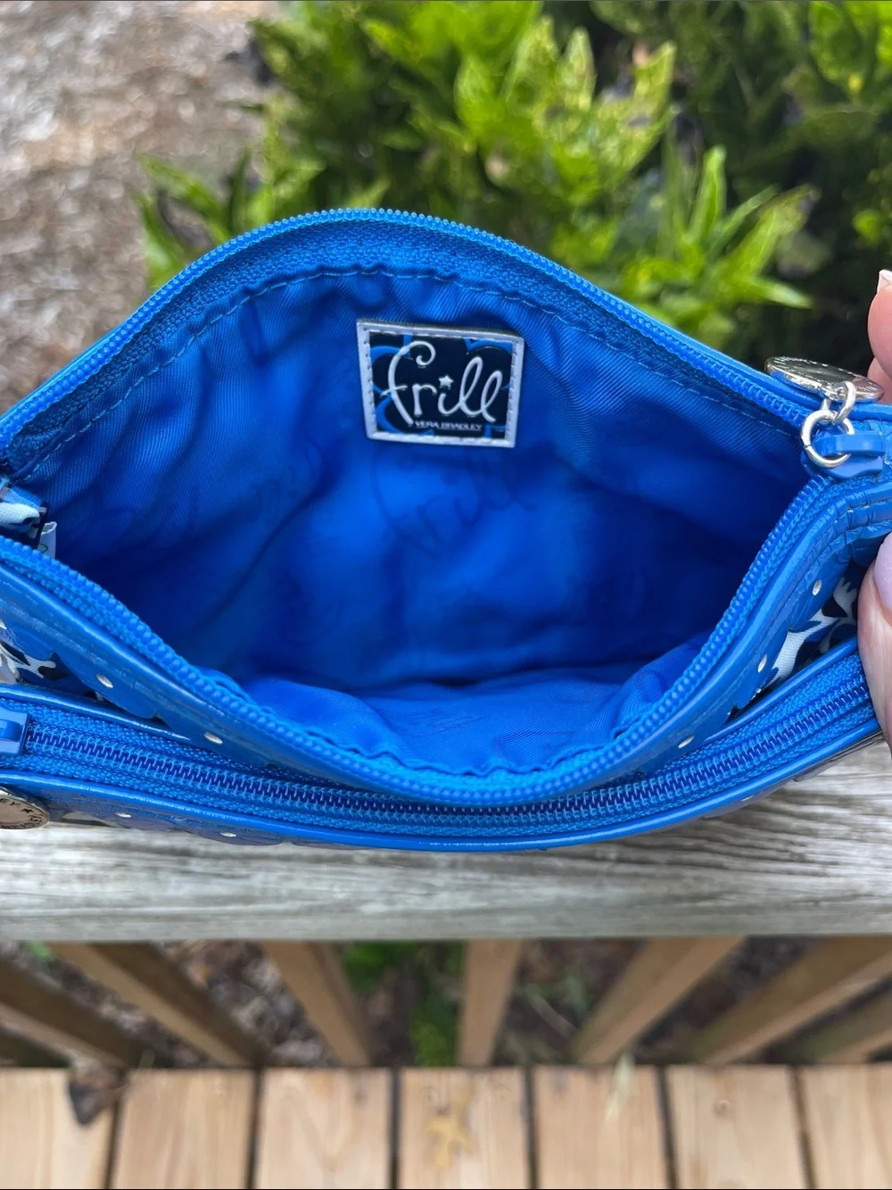 Vera Bradley Twice as Nice Blue Lagoon Cosmetic Clutch
